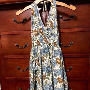 Halter Dress, Floral print size M